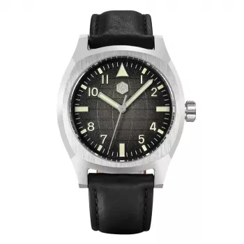 38mm Sport-Luxury Automatic Watch With Grid Dial