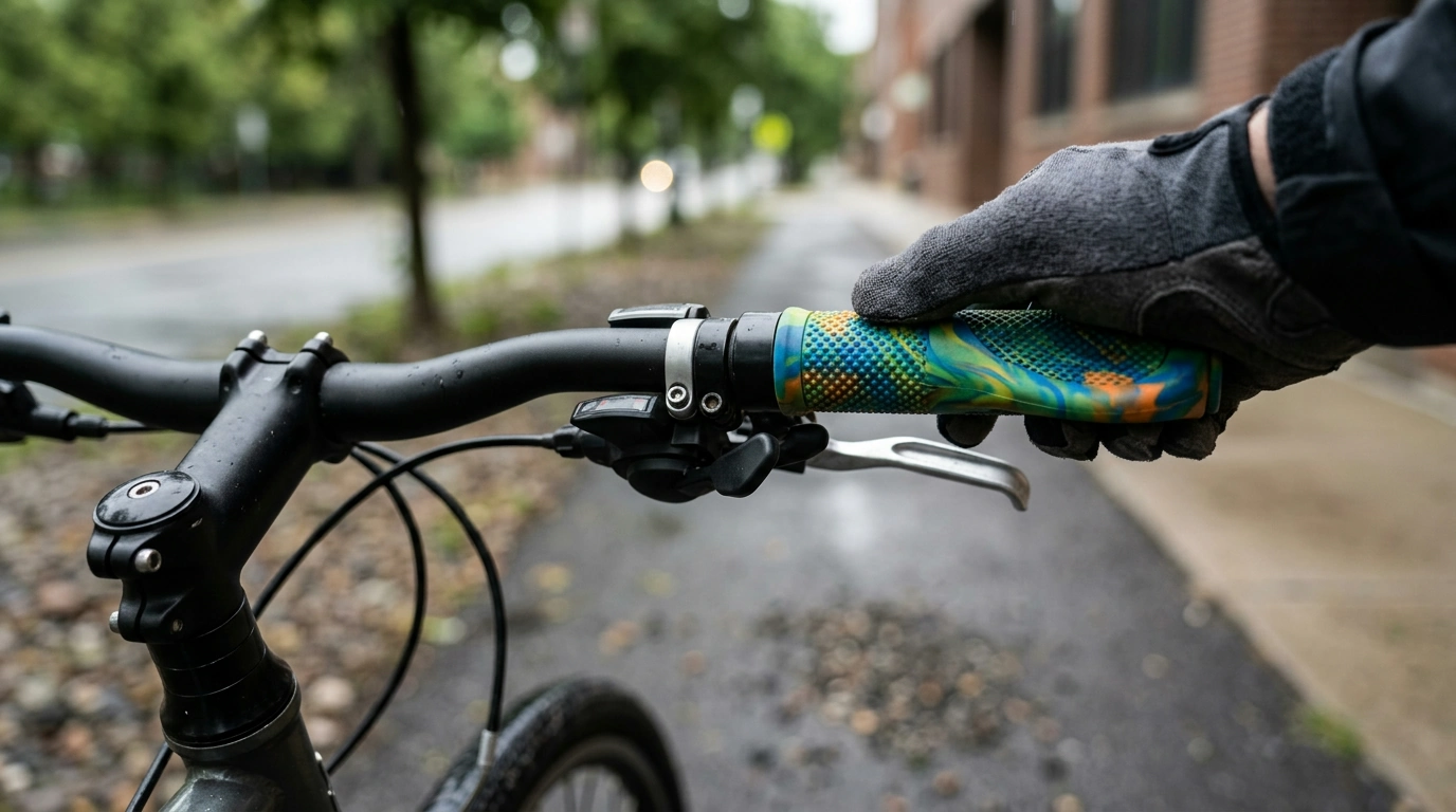 22.2mm Rubber Bike Grips: Anti-Slip Comfort Upgrade