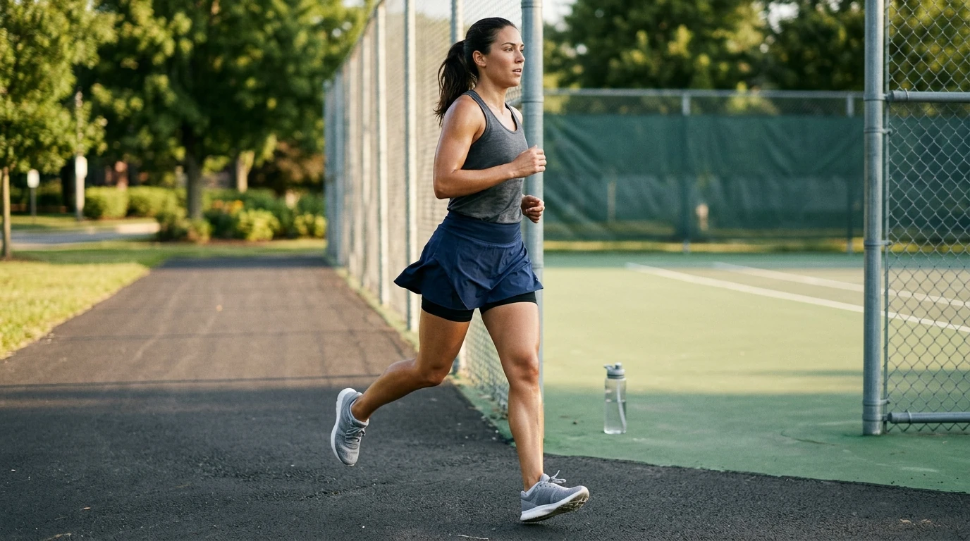 Quick-Dry 2-in-1 Skort for Tennis & Running Comfort