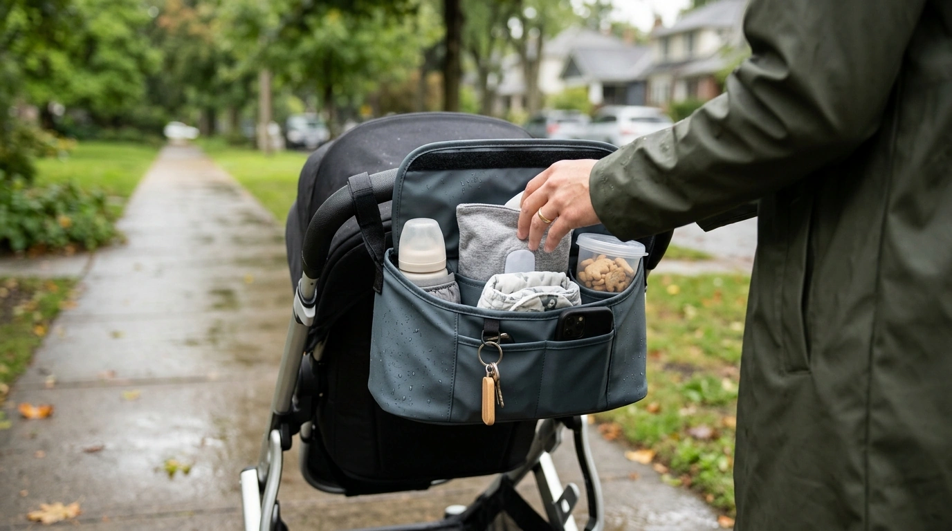 Waterproof Stroller Organizer Diaper Bag: Quick-Grab Setup