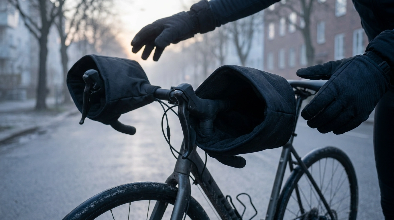 Warm Hands Fast: Windproof Cycling Handlebar Mitts
