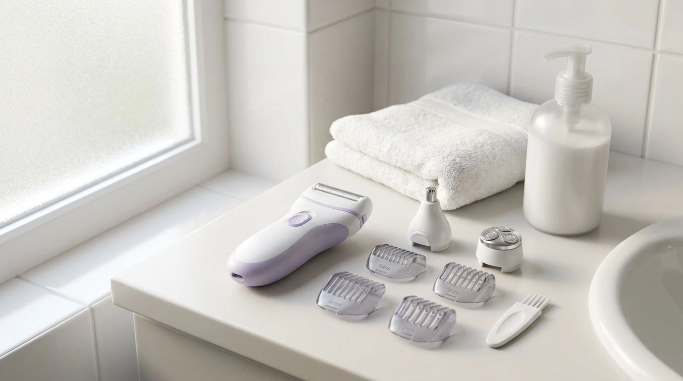 6-in-1 Women’s Electric Shaver: Face, Body & Bikini