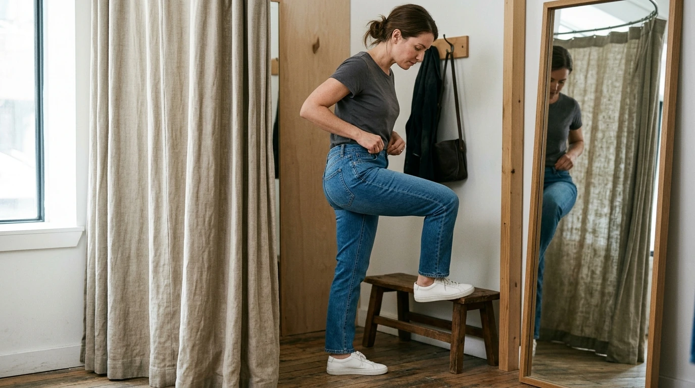 Perfect Jeans Fit: 60-Second Test, Rise & Stretch Guide