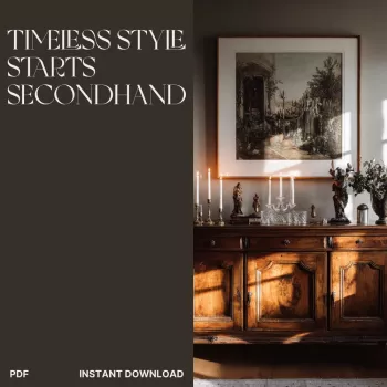 Timeless Thrifted Decor: Upcycling & Vintage Styling