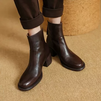 Genuine Leather High Heel Ankle Boots: Fit, Care & Style